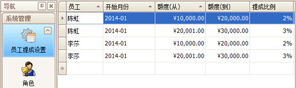 珠宝连锁软件提成设置,蓝格珠宝连锁软件